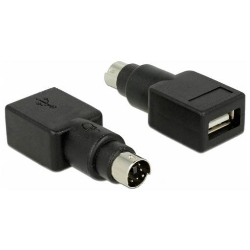 Delock mechanika, USB adaptér [1x PS/2 zástrčka - 1x USB-A zásuvka] 65898 0 mm