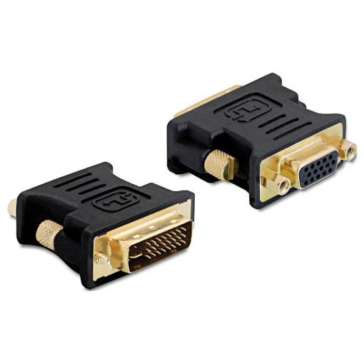 Delock 65016 DVI / VGA adaptér [1x DVI zástrčka 24+5pólová - 1x VGA zásuvka] vícebarevná 0 mm
