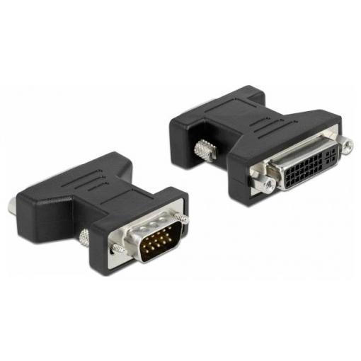 Delock 65017 DVI / VGA adaptér [1x DVI zásuvka 24+5pólová - 1x VGA zástrčka] vícebarevná 0 mm