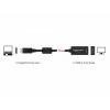 Delock 61849 DisplayPort / HDMI adaptér [1x zástrčka DisplayPort - 1x HDMI zásuvka] černá s feritovým jádrem 0.23 m