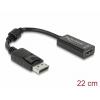 Delock 61849 DisplayPort / HDMI adaptér [1x zástrčka DisplayPort - 1x HDMI zásuvka] černá s feritovým jádrem 0.23 m
