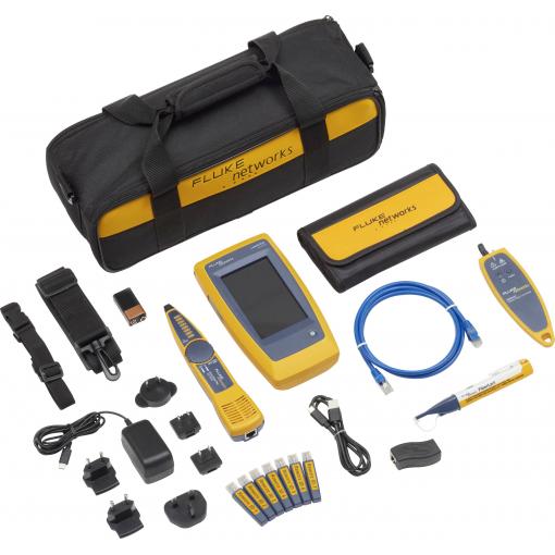 Fluke Networks LIQ-DUO-VFL-LFD-H6EU síťový tester Vhodný pro (Specifikace sítě (CAT)): CAT 4, CAT 5, CAT 5e, CAT 6, CAT 6A, Wi-Fi 6E, Kabel, 10 Gb/s;