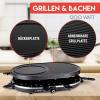 Alpina Switzerland 871125218240 raclette gril 8 pánví, nepřilnavý povlak, indikátor černá