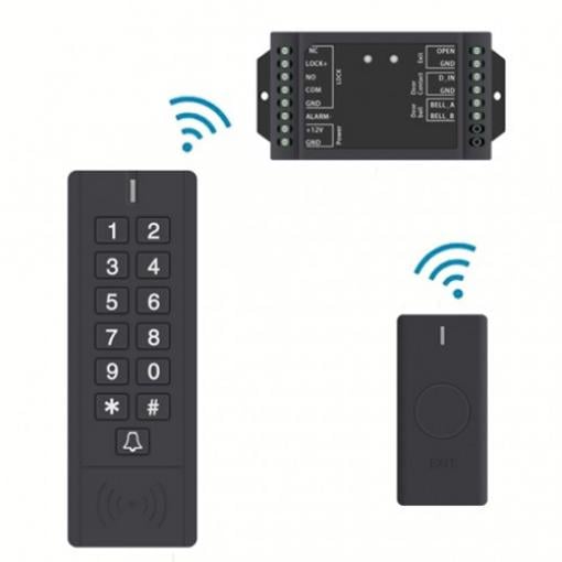RFID klávesnice bezdrátová s řídící jednotkou a zvonkem | ZONEWAY SK7