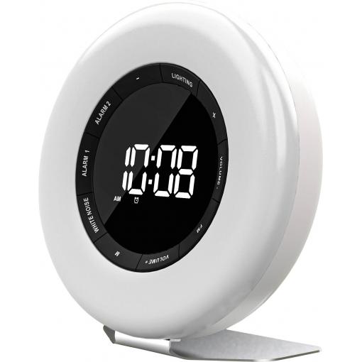 Denver CRL-342 Quartz Světelný budík bílá časů buzení 2 2 časy časovače