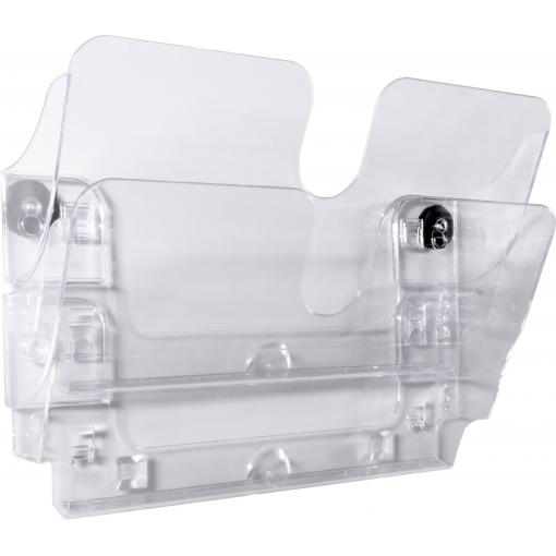 Durable Flexiplus 1709022060 drřák letáků na zeď černá Počet přihrádek 2 1 ks