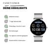 XCOAST chytré hodinky stříbrná