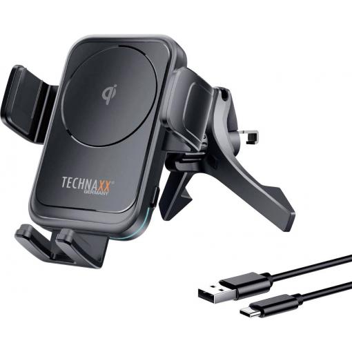 Technaxx bezdrátová indukční nabíječka 15 W TX-322 5259 Výstup Qi standard černá