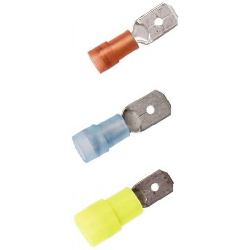 LAPP 61794968 faston zásuvka Šířka zástrčky: 4.8 mm Tloušťka konektoru: 0.5 mm 180 ° plná izolace modrá 100 ks