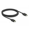 Delock HDMI kabel Zástrčka HDMI-A 2 m černá 85388 pozlacené kontakty, 8K UHD HDMI kabel