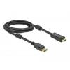 Delock DisplayPort / HDMI kabel Konektor DisplayPort, Zástrčka HDMI-A 3 m černá 85957 pozlacené kontakty, 4K UHD Kabel DisplayPort