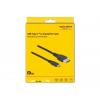 Delock DisplayPort / USB kabel USB-C ® zástrčka, Konektor DisplayPort 1.5 m černá 86040 pozlacené kontakty, 4K UHD, třížilový stíněný Kabel USB-C