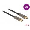 Delock HDMI kabel Zástrčka HDMI-A 15 m černá 84037 8K UHD, pozlacené kontakty HDMI kabel