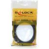 Delock HDMI kabel Zástrčka HDMI-A 2 m černá 84407 kulatý, stíněný, pozlacené kontakty, kroucený HDMI kabel