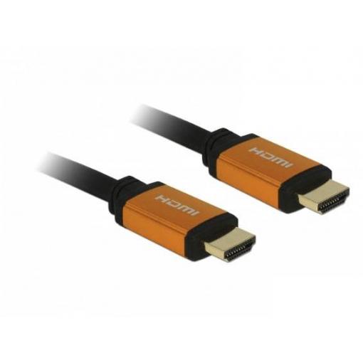 Delock HDMI kabel Zástrčka HDMI-A 2 m černá, zlatá 85729 třížilový stíněný, pozlacené kontakty, 8K UHD HDMI kabel