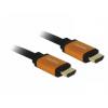 Delock HDMI kabel Zástrčka HDMI-A 1.5 m černá, zlatá 85728 třížilový stíněný, pozlacené kontakty, 8K UHD HDMI kabel