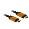 Delock HDMI kabel Zástrčka HDMI-A 0.5 m černá, zlatá 85726 třížilový stíněný, pozlacené kontakty, 8K UHD HDMI kabel