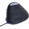 Gembird MUS-ERGO-03 optická ergonomická myš, přenos kabelový, 6 tlačítko, 800 dpi, 1600 dpi, 2400 dpi, 3200 dpi, šedá