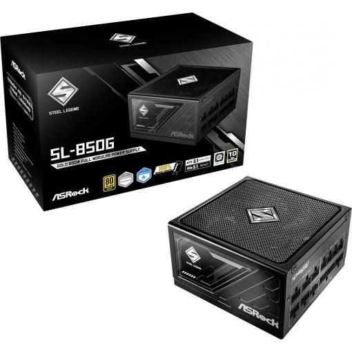 ASRock Steel Legend SL-850G PC síťový zdroj 850 W ATX 80 PLUS® Gold