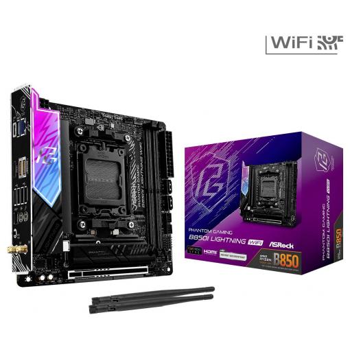 ASRock B850I Základní deska Socket (PC) AMD AM5 Tvarový faktor Mini-ITX Čipová sada základní desky AMD® B850