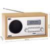 Imperial Imperial DABMAN 30 Mobiles DAB+ / FM-Radio Holz 22-129-00 Akumulátorové rádio, pistolová šedá