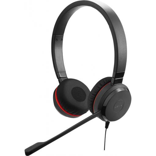 Jabra Evolve 20 Headset otevřená (On Ear) kabelová stereo černá Potlačení hluku, Redukce šumu mikrofonu headset, monofonní telefon