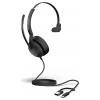 Jabra Evolve2 50 Headset otevřená (On Ear) kabelová, Bluetooth® mono černá Redukce šumu mikrofonu, Potlačení hluku headset, monofonní, Vypnutí zvuku mikrofonu,
