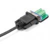 Delock sériový kabel [1x D-SUB zástrčka 9pólová - 1x D-SUB zástrčka 9pólová], 1 m, černá