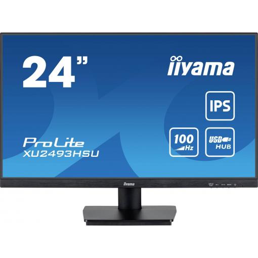 Iiyama ProLite XU2493HSU-B7 LED monitor 60.5 cm (23.8 palec)1920 x 1080 Pixel, 16:9, 1 ms, IPS LED