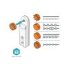 Smart ovladač žaluzií a rolet NEDIS BTMR10WT Bluetooth Tuya