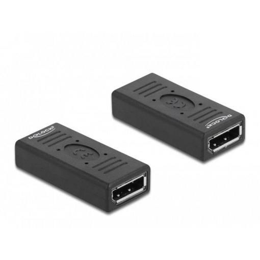 Delock DisplayPort adaptér DisplayPort zásuvka 0 mm černá 66643 4K UHD Kabel DisplayPort