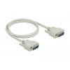Delock sériový kabel [1x D-SUB zástrčka 15pólová - 1x D-SUB zástrčka 15pólová], 1 m, béžová