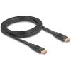 Delock HDMI kabel Zástrčka HDMI-A 2 m černá 81002 8K UHD, pozlacené kontakty, eARC HDMI kabel
