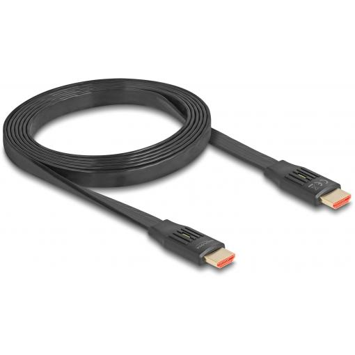 Delock HDMI kabel Zástrčka HDMI-A 2 m černá 81002 8K UHD, pozlacené kontakty, eARC HDMI kabel