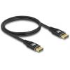 Delock DisplayPort kabel Konektor DisplayPort 3 m černá 80622 8K UHD, pozlacené kontakty, třížilový stíněný Kabel DisplayPort