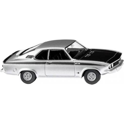 Wiking 082712 H0 model osobního automobilu Opel Manta a GT/E, stříbrná metalická