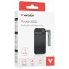 Verbatim Pocket 1 TB, externí SSD disk, USB-C™ (USB 3.2 Gen 2), černá, šedá