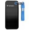 Verbatim Pocket 1 TB, externí SSD disk, USB-C™ (USB 3.2 Gen 2), černá, modrá
