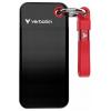 Verbatim Pocket 1 TB, externí SSD disk, USB-C™ (USB 3.2 Gen 2), černá, červená