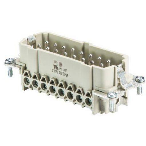 Wieland Electric 70.310.1640.0 vložka pinového konektoru BAS Počet kontaktů 16 + PE 1 ks
