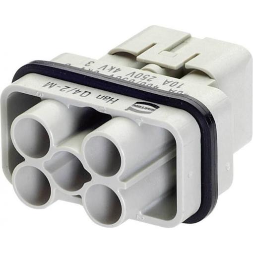 HARTING Han Q 4/2 M-c 09120063041 vložka pinového konektoru, seria Han® Q, 1 ks