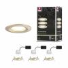 Paulmann 92405 Nova Coin LED vestavné svítidlo, LED, 6 W, zlatá (matná), sada 3 ks