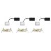 Paulmann 92405 Nova Coin LED vestavné svítidlo, LED, 6 W, zlatá (matná), sada 3 ks