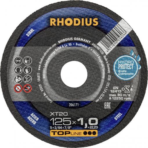 Rhodius 206171 řezný kotouč rovný 125 mm 1 ks ocel