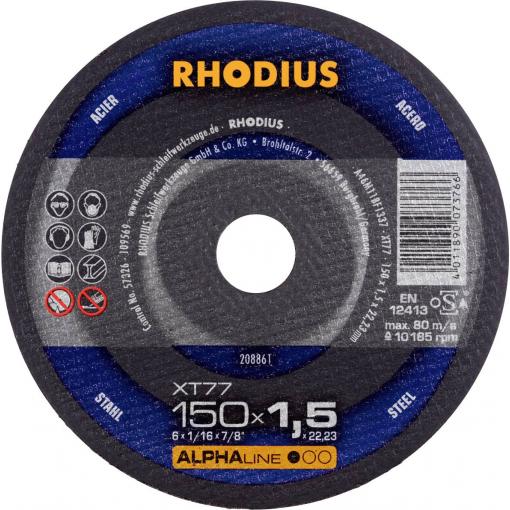 Rhodius 208861 řezný kotouč rovný 150 mm 1 ks ocel