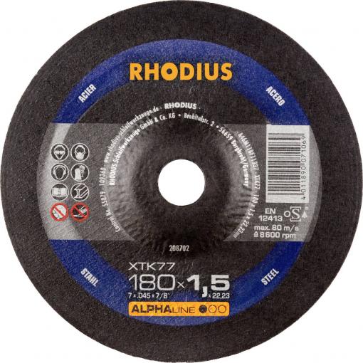 Rhodius 208702 řezný kotouč lomený 180 mm 1 ks ocel