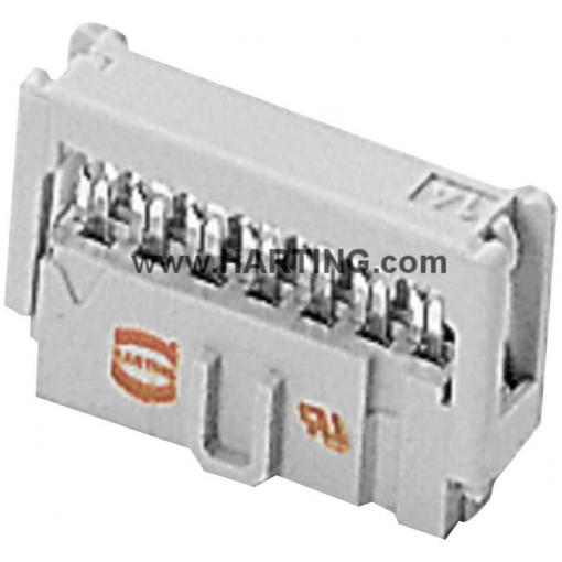 HARTING 09185207803.80 konektor pro ploché kabely Rastr (rozteč): 2.54 mm Počet pólů: 20 Počet řádků: 2 1 ks