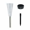 svít.solar.ML-GS020 LED zápich 35cm Torch nerez