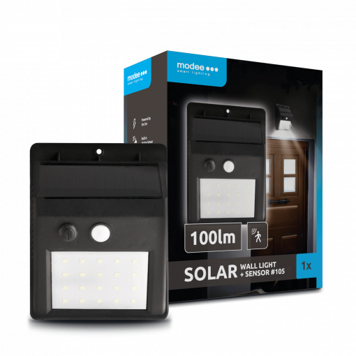 svít.solar.ML-WS105 LED nástěnné + IR senzor