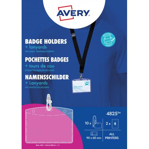 Avery-Zweckform 4825 štítek se jménem (š x v) 90 mm x 60 mm 10 ks